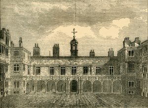 Hof des alten Somerset House, von Norden, 1881 von Unbekannt
