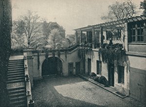 Hof eines Privathauses, 13 Boulevard Des Invalides, Paris. Änderungen von Paul Huillard, um 1927