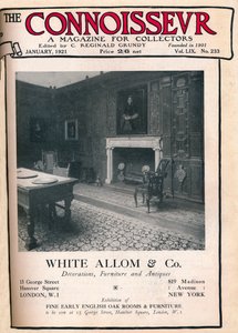 Titelblatt von The Connoisseur, Januar 1921