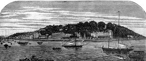 Cowes Hafen, Isle of Wight, Ende des 19. Jahrhunderts