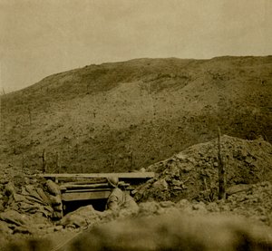 Kamm des Hügels bei Les Éparges, Nordfrankreich, ca. 1914-1918