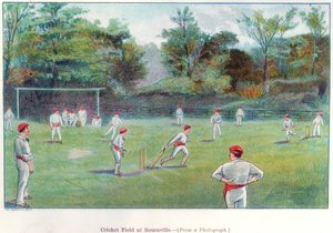 Cricketfeld in Bournville, 1892 von Unbekannt