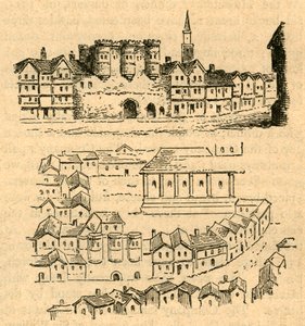 Cromwell House, aus Aggass Karte, 1897