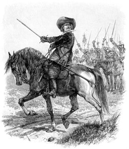 Cromwell in der Schlacht von Marston Moor, 2. Juli 1644, 19. Jahrhundert