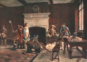Cromwell im Blue Boar, Holborn, London, 1640
