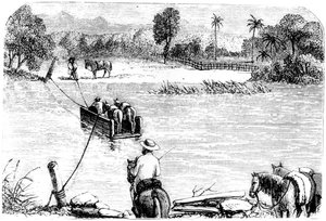 Überquerung der Isabella, Santo Domingo, 1873