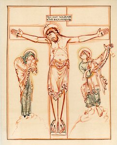 Kreuzigung, 980-1000 n. Chr. von Unbekannt