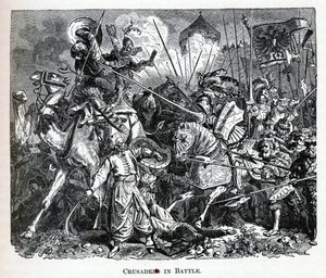 Kreuzritter im Kampf, 1882
