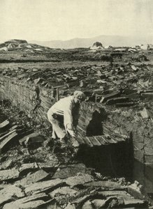 Torfstechen, ca. 1948 von Unbekannt