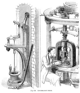 Schneidpresse, 1866 von Unbekannt