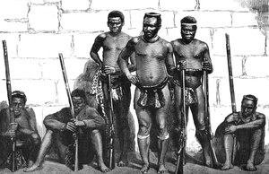 Dabulamanzi, einer der Zulu-Führer bei Isandhlwana und Ghingilovo, ca. 1880
