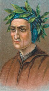Dante Alighieri 1265-1321, italienischer florentinischer Dichter, 1924