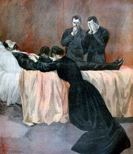 Tod von Marie François Sadi Carnot, Präsident der Dritten Französischen Republik, 1894 von Unbekannt