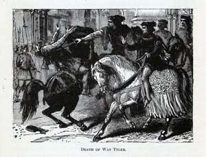 Tod von Wat Tyler, 1882 von Unbekannt