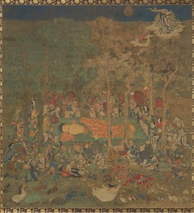 Tod des historischen Buddha (Nehan-zu) von Unbekannt