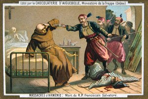 Tod des ehrwürdigen Vaters Salvatore, eines Franziskanermönchs, 1895 von Unbekannt