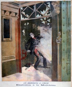 Tod des Anarchisten Jean Pauwels in der Kirche von La Madeleine, Paris, 1894