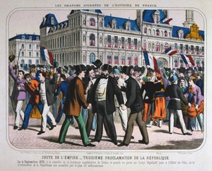Erklärung der Dritten Französischen Republik, 4. September 1870