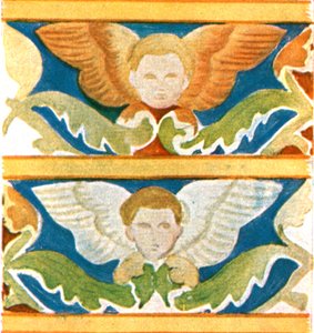 Dekoration in der Basilika des Heiligen Franziskus, Assisi, Italien, 1928