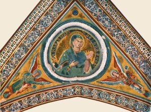 Dekoration in der Basilika des Heiligen Franziskus, Assisi, Italien, 1928