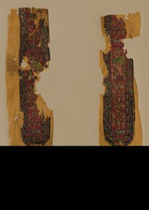 Dekorationen und Ärmel von einer Tunika, 700er