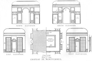 Details der Salons, Schloss Montfermeil, Paris, 1924