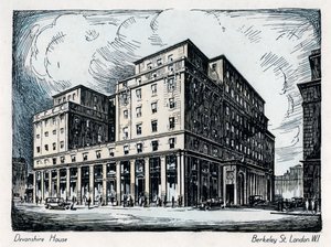 Devonshire House, Berkeley Street, London, ca. 1910-1929 von Unbekannt