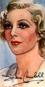 Diana Churchill, 1913-1994, englische Film- und Bühnenschauspielerin, 20. Jahrhundert