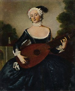 Die Lieblingsschwester Friedrichs des Großen, 1709-1758 - Gemälde von Pesne, 1934