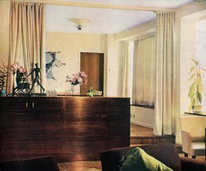 Essnische im Wohnzimmer im Sun House, Hampstead, London, 1937 von Unbekannt