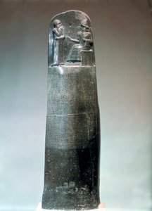 Dioritstele mit den Gesetzen von Hammurabi, 18. Jahrhundert v. Chr. von Unbekannt