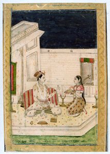 Dipaka Licht Raga, Ragamala Album, Schule von Rajasthan, 19. Jahrhundert
