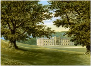 Donington Castle, Leicestershire, Heimat der Familie Abney-Hastings, ca. 1880