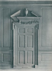 Tür des getäfelten Raums, Frühgeorgianisch, 26, Hatton Garden, um 1909 von Unbekannt