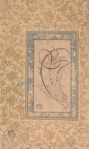 Drache umwickelt Saz-Blätter, ca. 1550-70 von Unbekannt
