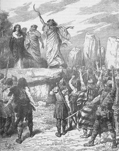 Druiden ermutigen die Briten, die Landung der Römer zu verhindern, 43, 1905 von Unbekannt