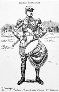 Trommler, 3. Regiment der französischen Fremdenlegion, 20. Jahrhundert von Unbekannt