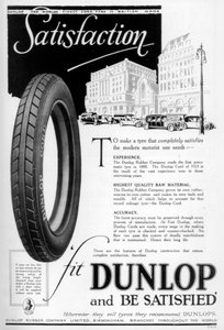 Dunlop-Werbung, 1923