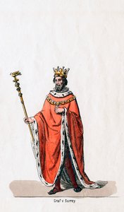 Earl of Surrey, Kostümentwurf für Shakespeares Stück, Heinrich VIII., 19. Jahrhundert
