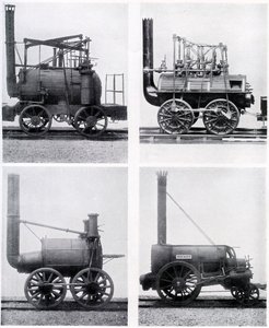 Frühe Lokomotiven, 19. Jahrhundert, um 1920 von Unbekannt