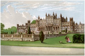 Eaton Hall, Cheshire, Heim des Herzogs von Westminster, um 1880
