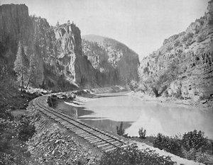 Echo-Klippen, Canyon des Grand River, Colorado, um 1897 von Unbekannt