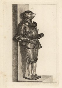 Elegante geriffelte Rüstung, von Lord Warwick aus Deutschland gebracht von Unbekannt