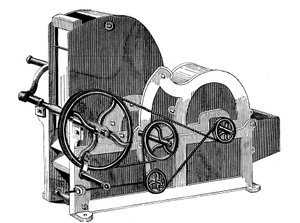 Eli Whitneys 1765-1825 Baumwoll-Entkörnungsmaschine, 1865