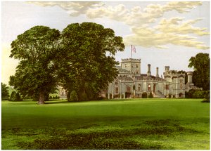 Elton Hall, Northamptonshire, Heim des Earl of Carysfort, um 1880