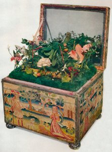 Bestickte Schatulle, 17. Jahrhundert, 1929 von Unbekannt