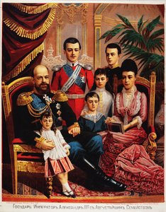 Kaiser Alexander III. mit seiner Familie, 1889