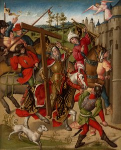 Kaiser Heraklius wird der Eintritt nach Jerusalem verweigert, 1460-80 von Unbekannt