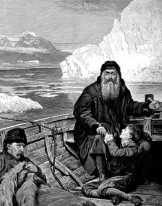 Englischer Navigator Henry Hudson 1550-1611 auf seiner letzten Reise von Unbekannt