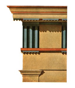 Gebälk des Prostylos in Selinunte, Italien